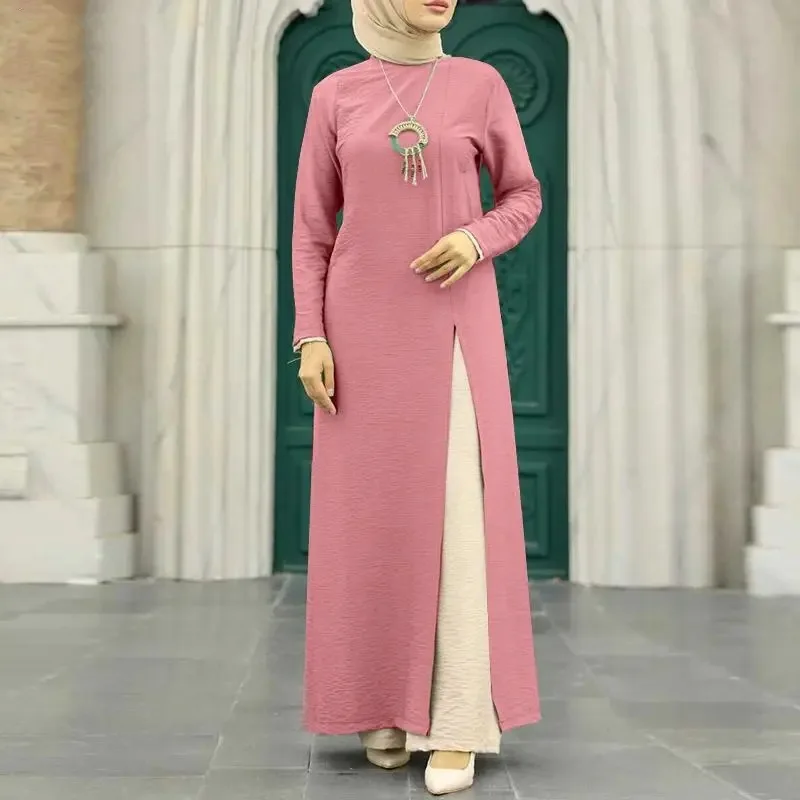 Abayas for Women Dubai Luxury Kaftan Turkey Fashion High Slit Hem Muslim Dresses Islam African Clothing Abaya Robe Plus Size 5XL