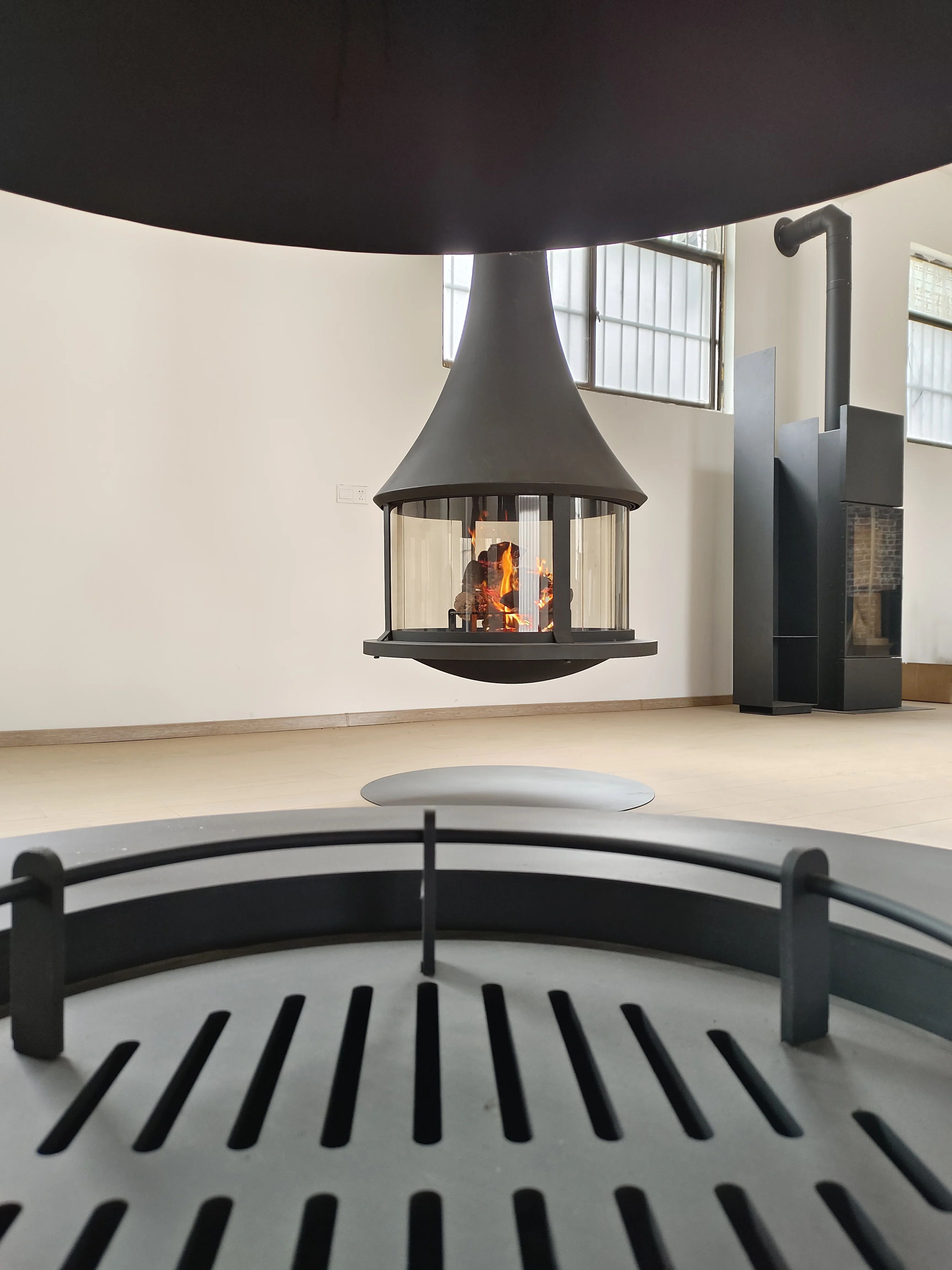 Suspended Hanging Fireplace .good Quality with Wood Burning Fireplaces