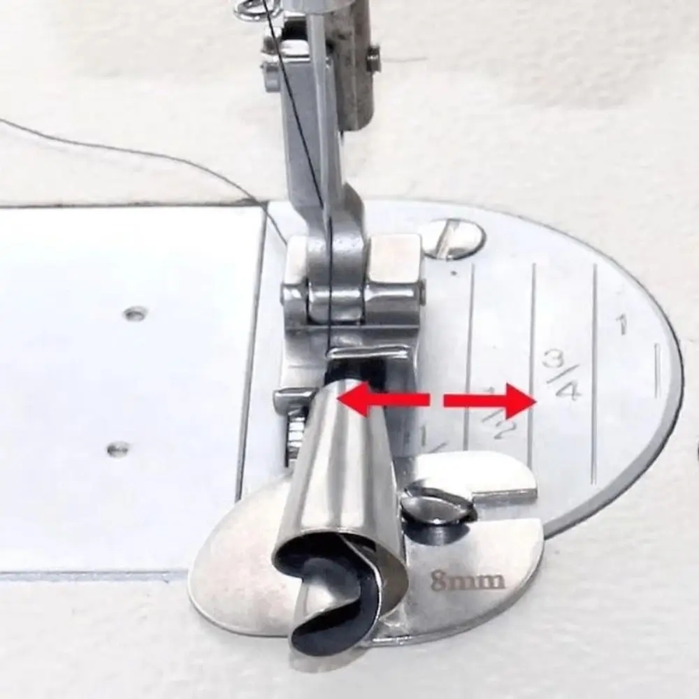 Stainless Steel Sewing Machine Hemmer Foot for DIY Crafts