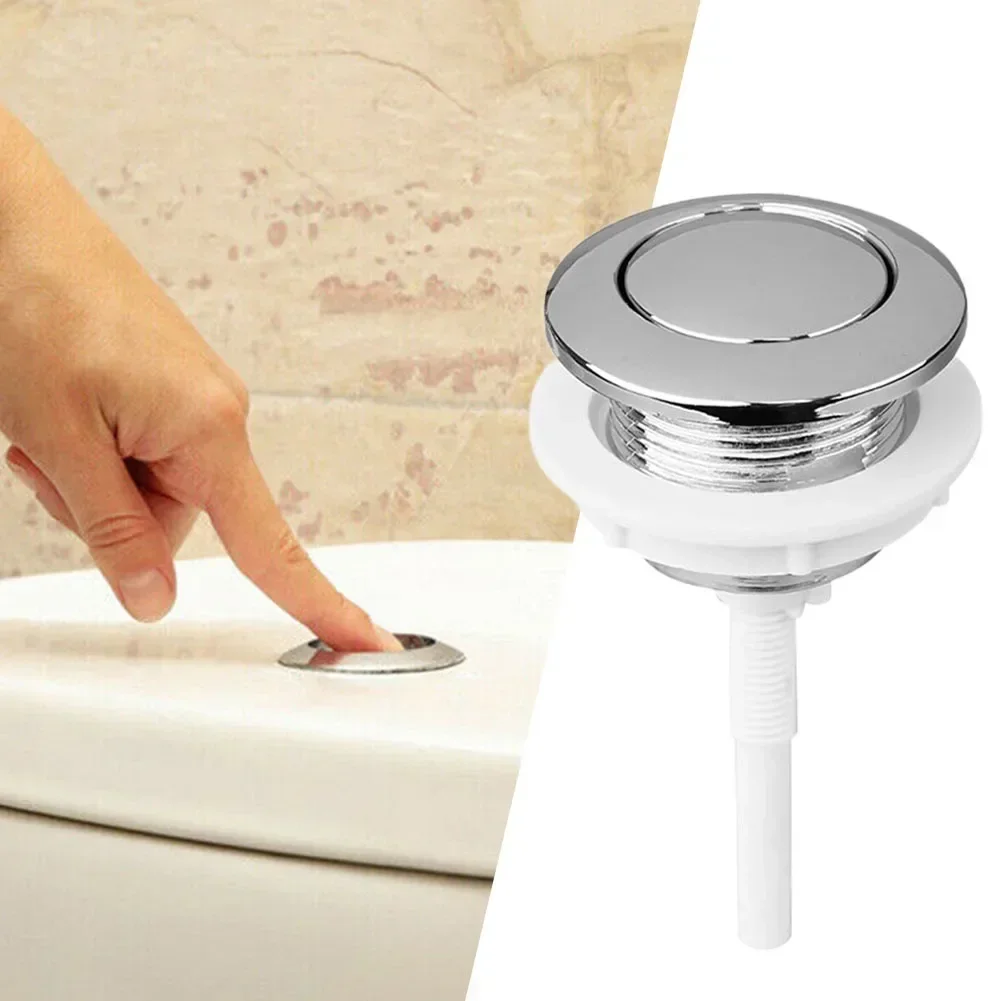 38mm Toilet Push Button 1pcs 2024 New Bathroom Single Flush Button Toilet Water Tank Button Fixture Accessories Replacement