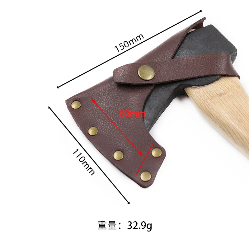 가죽 도끼 칼집, 조절 가능한 도끼 커버, 보호 케이스 커버 캠핑 액세서리 벌목꾼 야외 작업 필수품, 녹