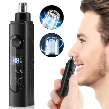 Tondeuse à poils de nez Rechargeable et épilateur du visage pour hommes rasoir à poils de nez pour dégagement nasal-outil de toilettage portable pour