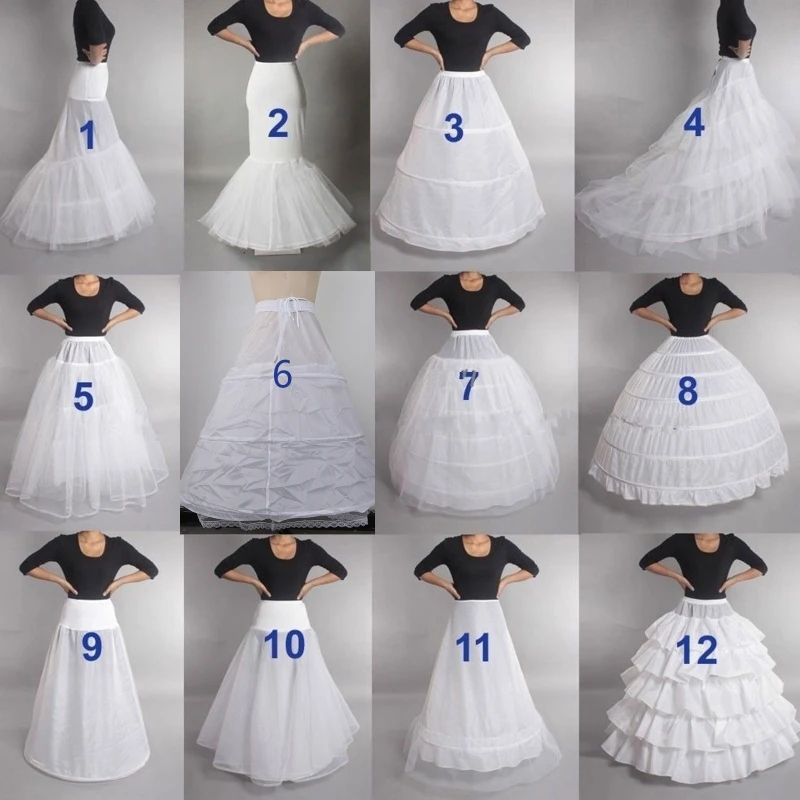 Women Crinoline Petticoat Hoop Skirts Long Slips Underskirt for Lolita Cosplay Vintage Party