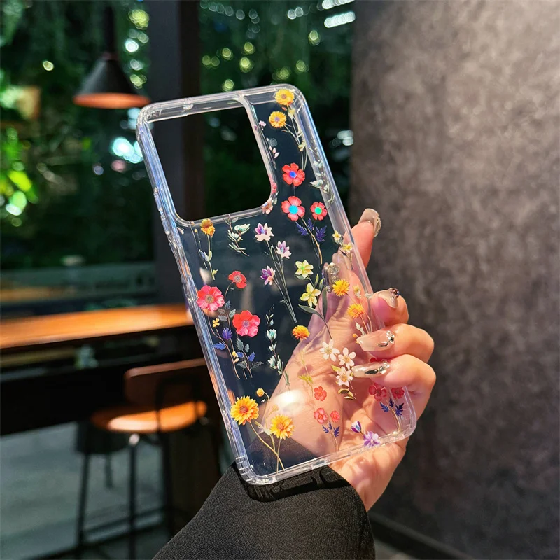 Luxury Cute Flower Phone Case - Soft Silicone Shockproof Cover