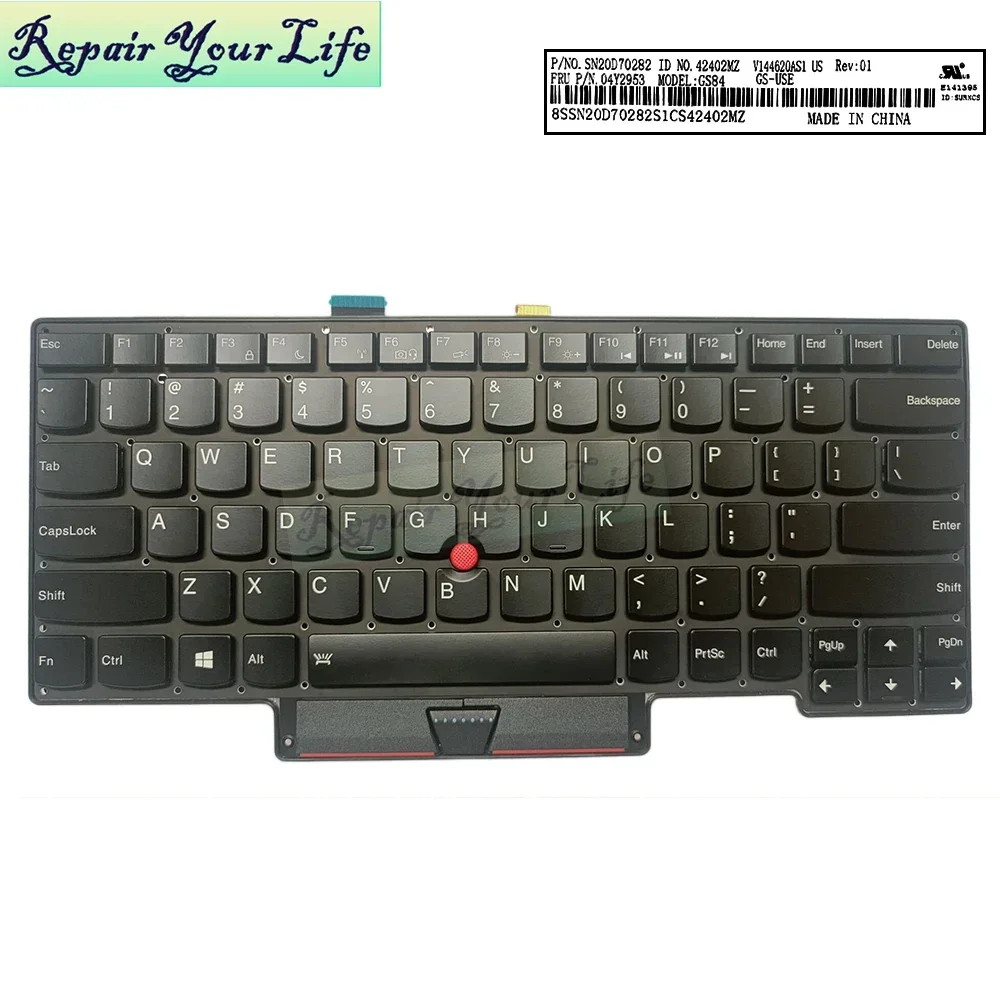 Tastiera Norvegese Retroilluminata Per Lenovo ThinkPad X1 Carbon 1a GEN (2013) - Nuova