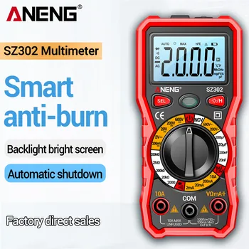 Professional Digital Multimeter AC/DC Voltage Tester NCV Detector Resistance Tester Ohm Ammeter Capacitance