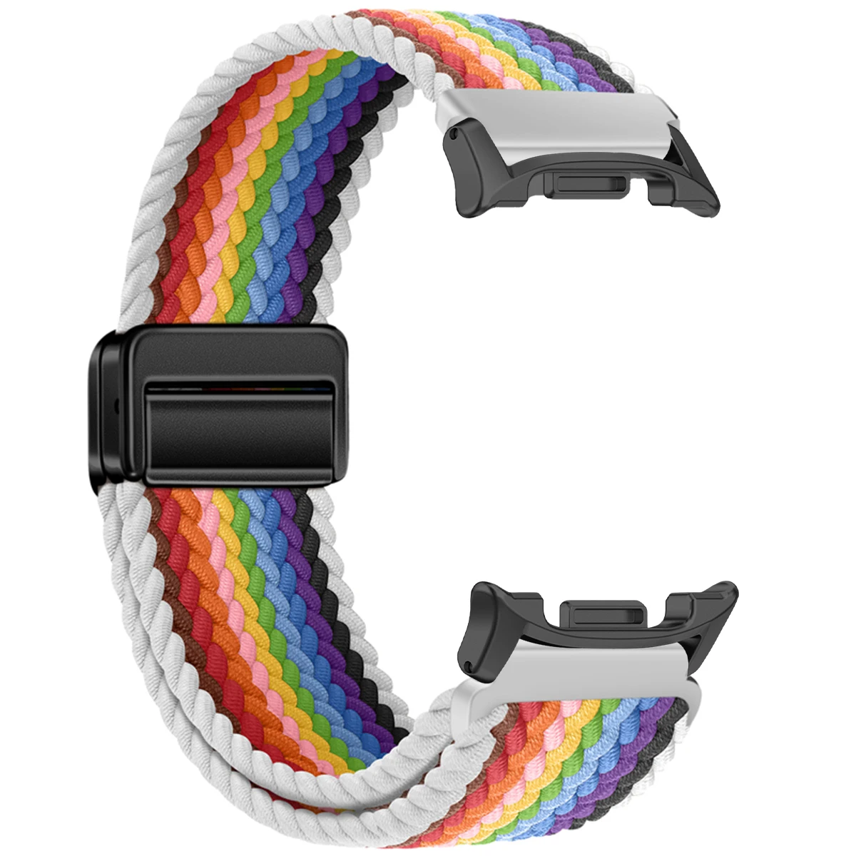 Magnetic Nylon Braided Solo Loop Bracelet - Adjustable Watch Strap