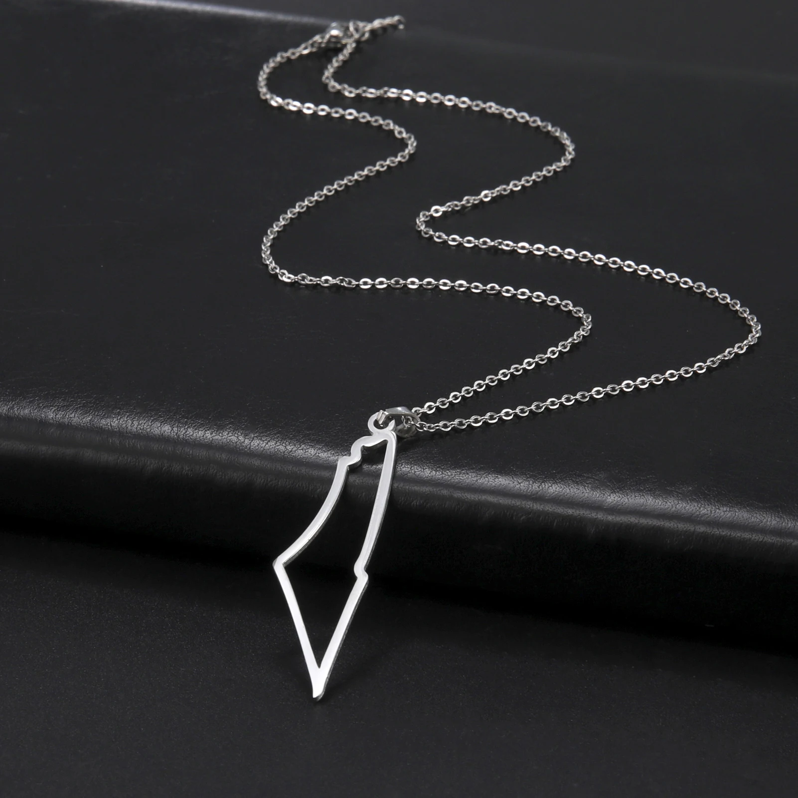 Skyrim Best sale Islamic Pendant Necklace Personality Stainless Fteel Hollow Mountain Necklace Popular Jewelry Gifts For Women M