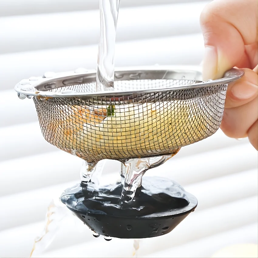 1pc Sink Filter Plug Upgrade Kitchen Sink Stainless Steel Water Filter Strainer Accessories