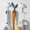 3PCS Living Room Cloud Moon Wall Hook Hanger Key Holder Bag Hat Coat Hanger Hook Kitchen Bathroom Organizer Wall Decoration 1