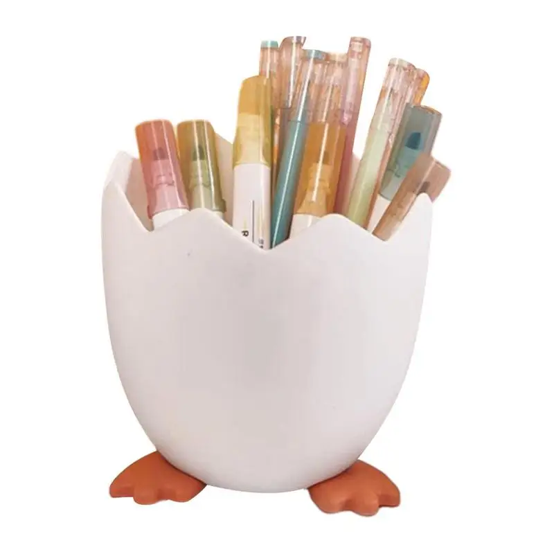 

Creative Dinosaur Egg Shape Pen Holder Shatter-Resistant Storage Organizer Makeup Brush storage for Erasers Markers Pen Rulers