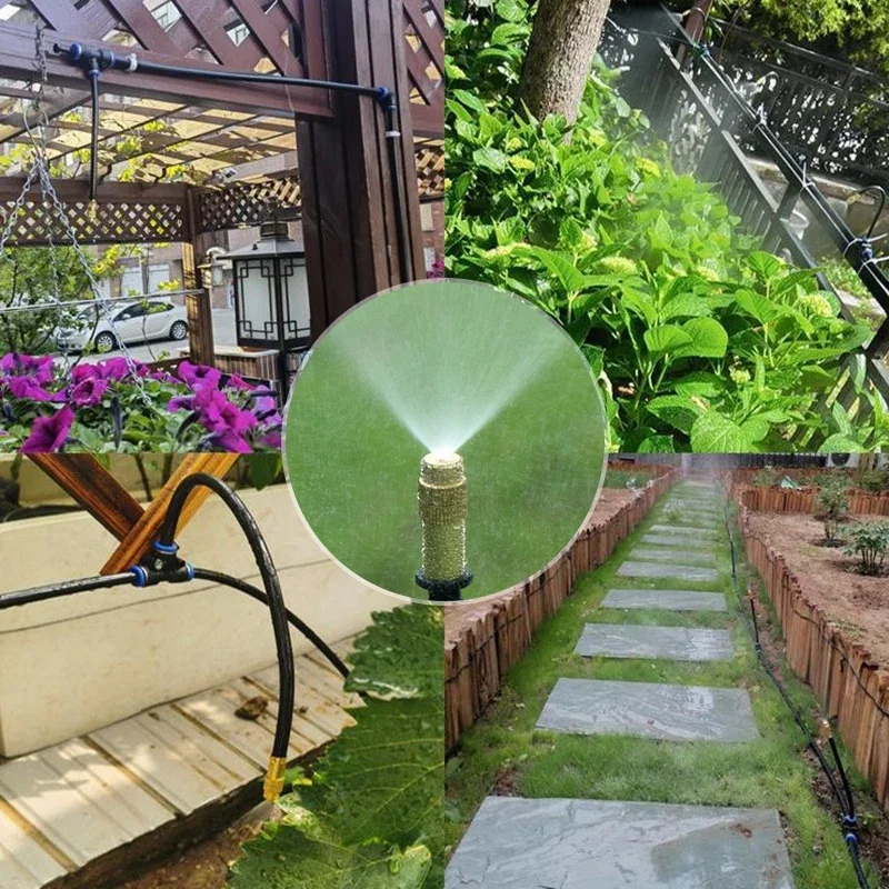Drip Watering Irrigation Kit Automatic Watering Atomization Sprinkler Irrigation Supplies Garden Plant Water Sprayer 5/10/15/20M 5