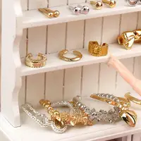 Fashion Mini Pearl Jewelry Necklace Earrings For BJD Dolls Bracelet For 1/6 Doll Clothes Accessories Decoration Kids Diy Toys 2