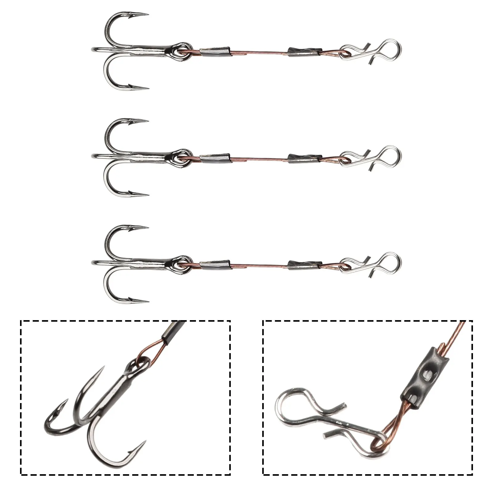 Vendita Calda Nice Best Brand New Treble Hooks Durable Treble Hook 3Pcs Bass Lure Perch Set In Acciaio Inox Pike Lure Tool