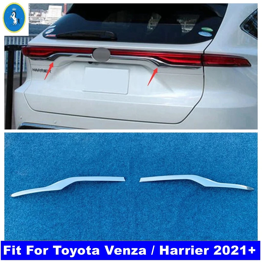 

Exterior Accessories Rear Trunk Tail Tailgate Door Stripes Cover Trim Decoration Panel For Toyota Venza / Harrier 2021 - 2023