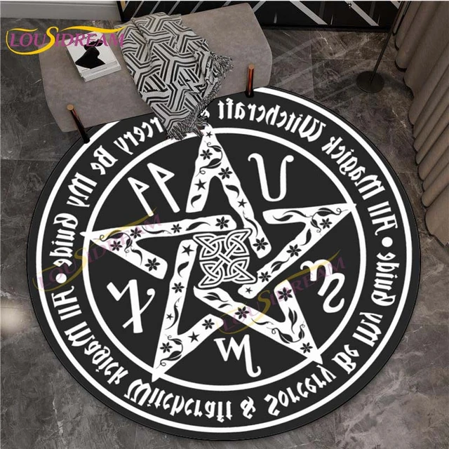  Round Rugs Endless Repeating Magic Mystic Cats