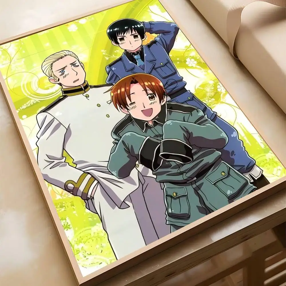 1PC Anime Hetalia Axis Powers Poster Selbst-klebe Kunst Wasserdichte Papier Aufkleber Kaffee Haus Bar Zimmer Wand Dekor – Detail 11