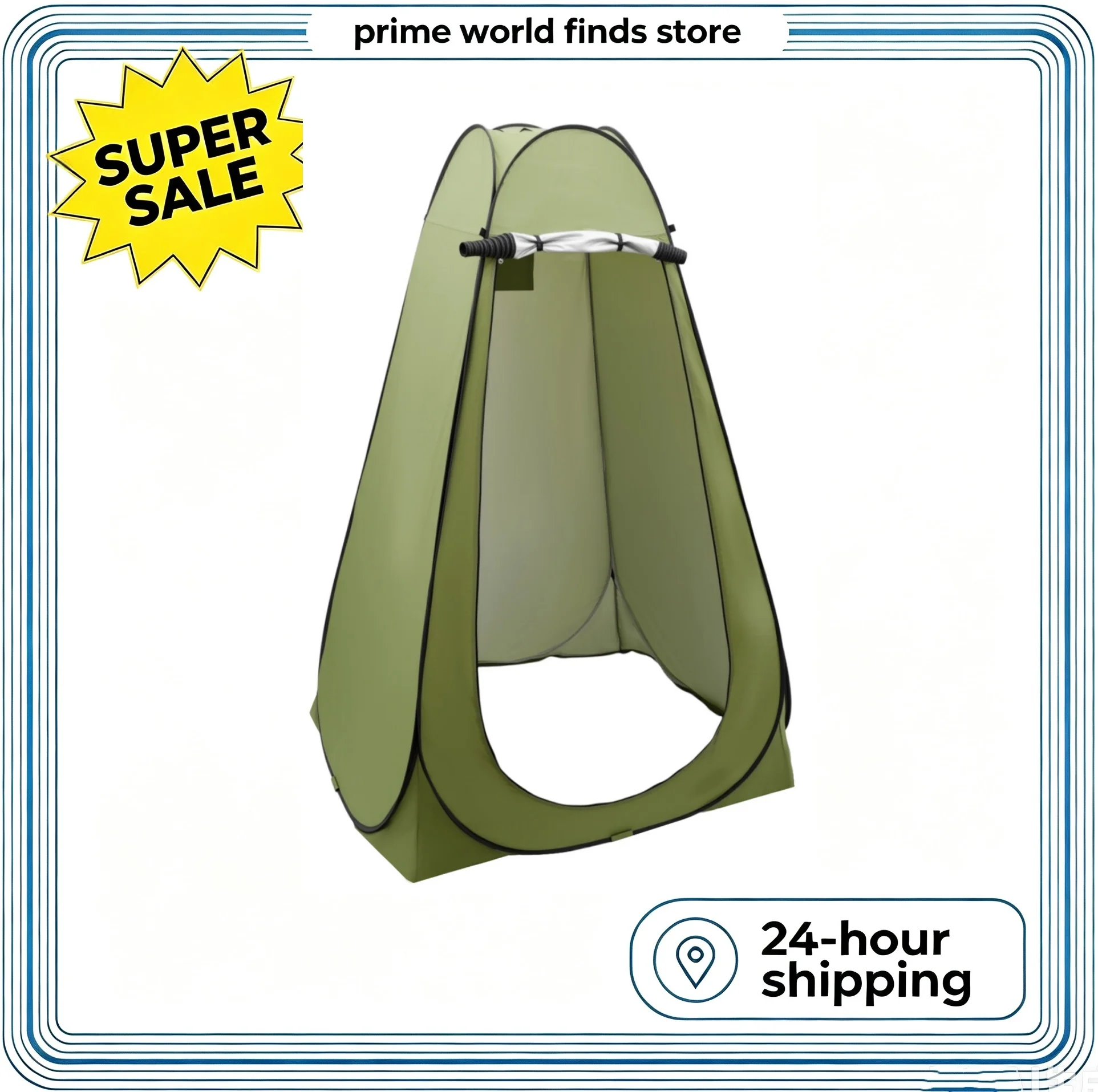 Toilette portable tente pêche imperméable - Abri intimité 1.2x1.2x1.9m pour camping