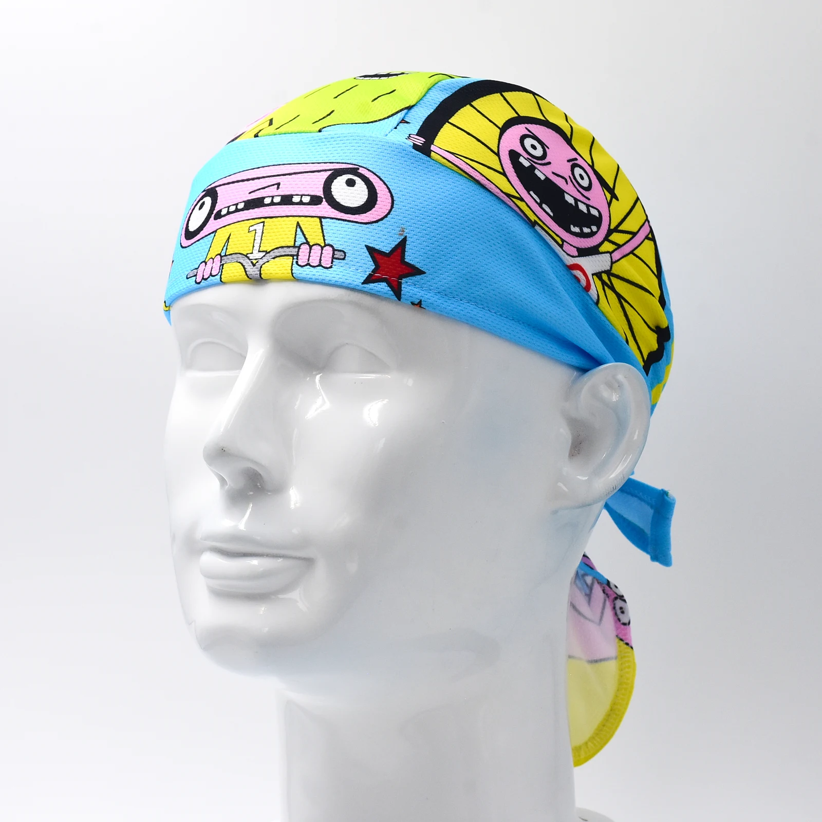 Bandana Headscarf Cycling Headwear Sunproof Headwear Retro Bicycle Sweat-Wicking Cycling Cap Bike Cycling Headscarf Headband Quick-dry Pirate Hat