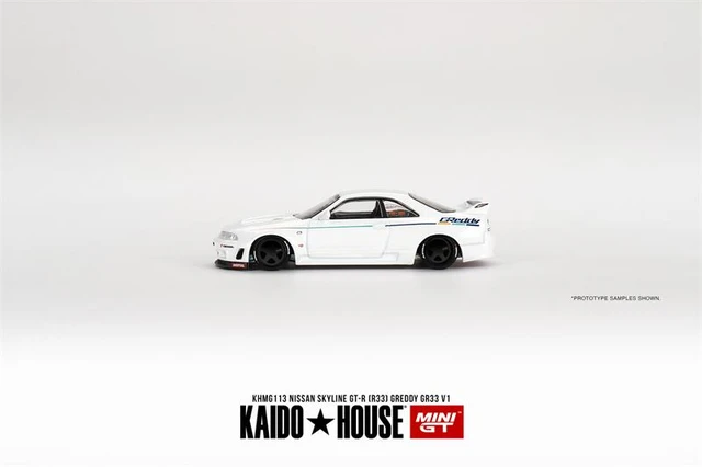 Kaido haus x mini gt 1:64 skyline GT-R (r33) greddy gr33 v1 weißes 