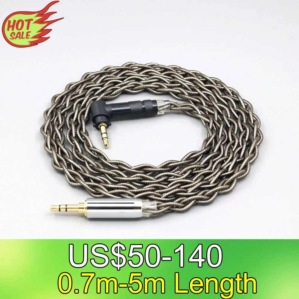 

LN008479 99% Pure Silver Palladium + Graphene Gold Earphone Shielding Cable For Fostex T50RP Mk3 T40RP T20RP Mk2 Dekoni Audio
