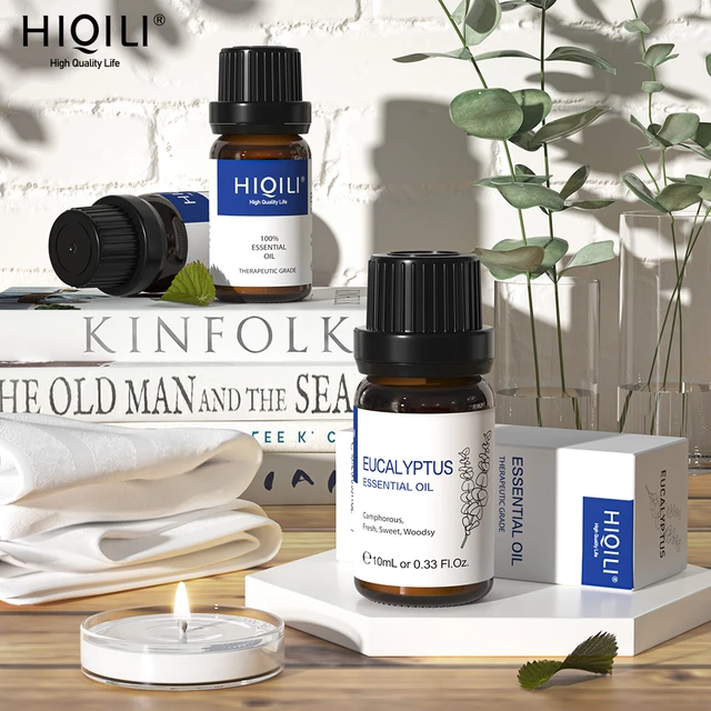 HIQILI Natural Eucalyptus Essential Oils, for Diffuser, Humidifier