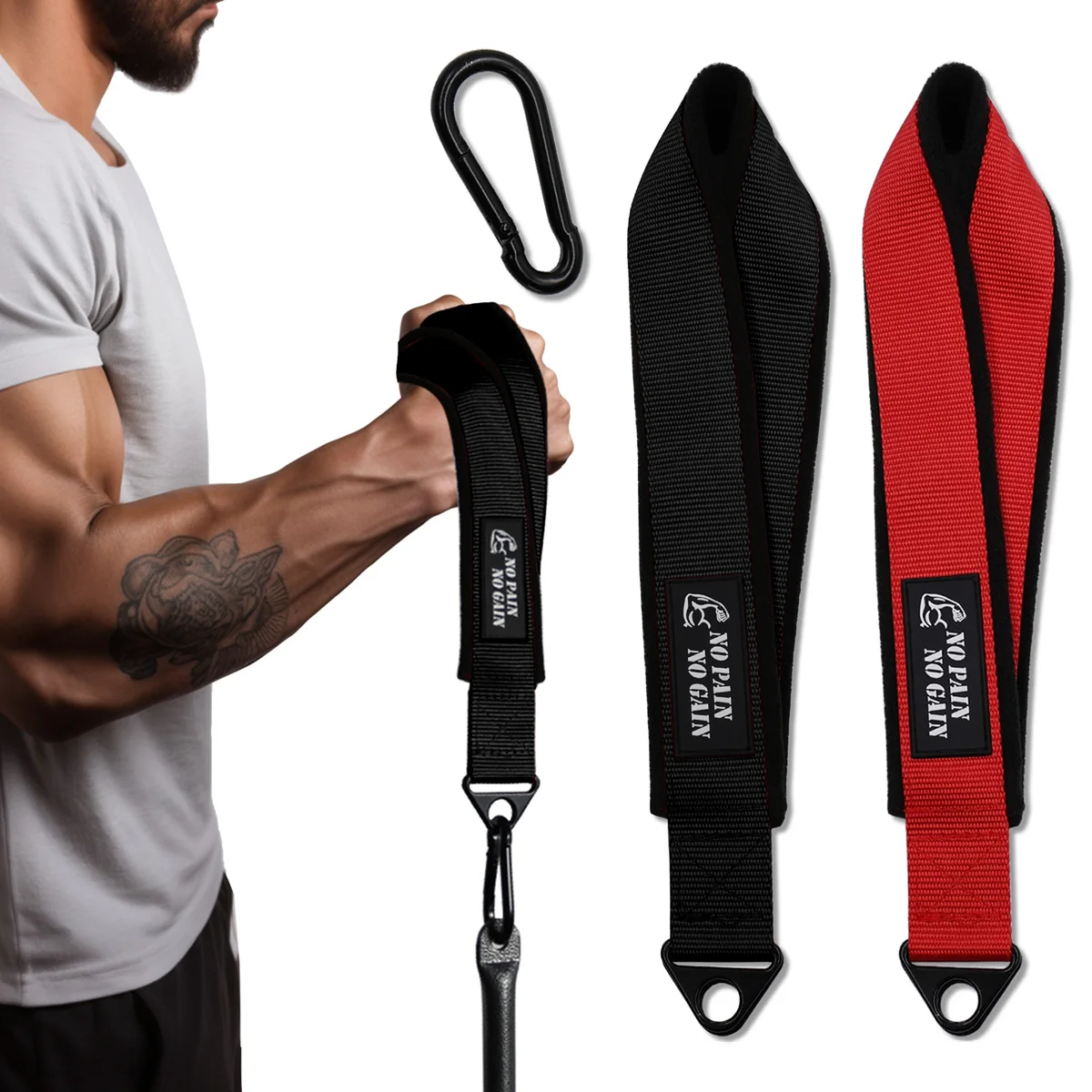 Träningsrem för armbrottning med bekvämt polarfleecefoder Hand Arm Finger Underarm Träningsförstärkningsutrustning_voghion.com