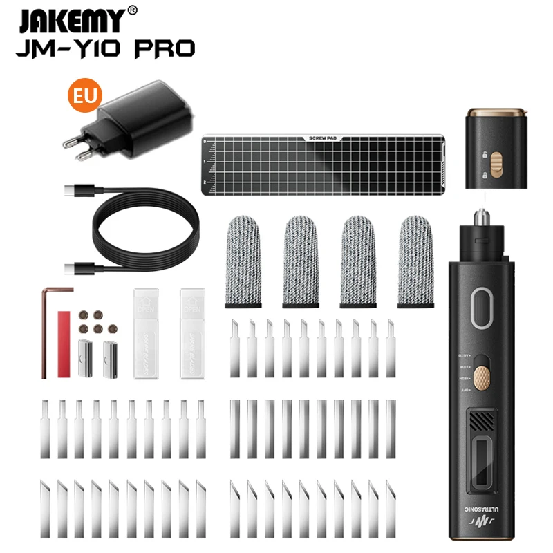 Jakemy JM-Y10 プロ超音波切断ナイフ OLED スクリーン過熱保護 DIY