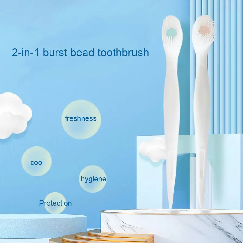 Mini burst bead toothbrush for convenient travel 4