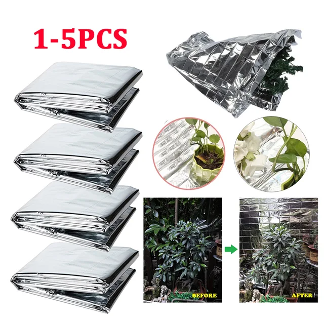 Ezüst Nagyon Fényvisszaverő Filmek Növényekhez 210X120Cm Háló Növényi Termesztés Sátor Szoba Kerti Üvegházhatású Gazdálkodás Növeli A Növény Növekedését
