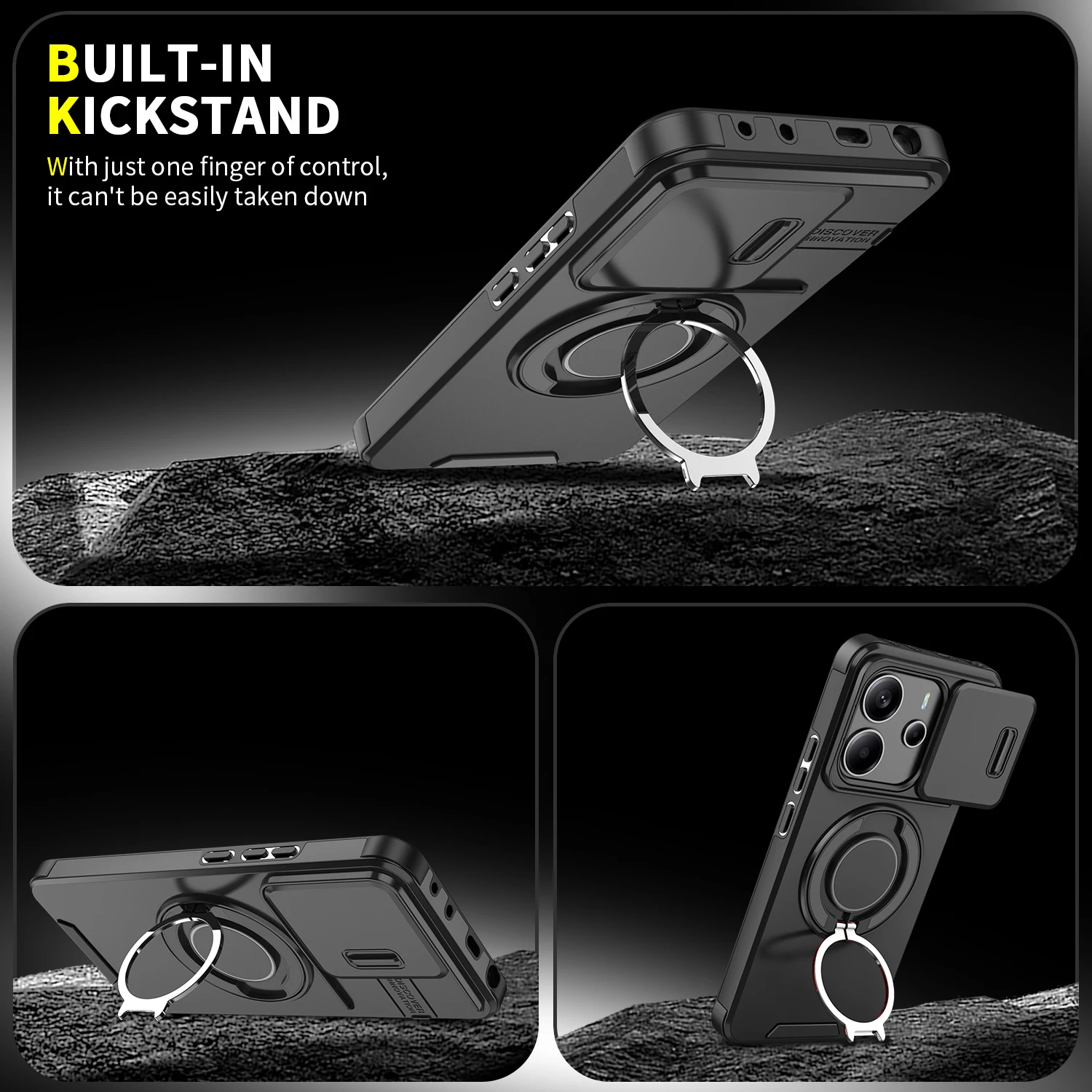 Armor Protection Kickstand Cover Case