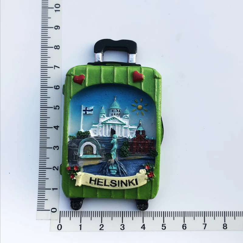 Магнит на холодильник в стиле Хельсинкский пейзаж, фотография туристического ландшафта, фотография