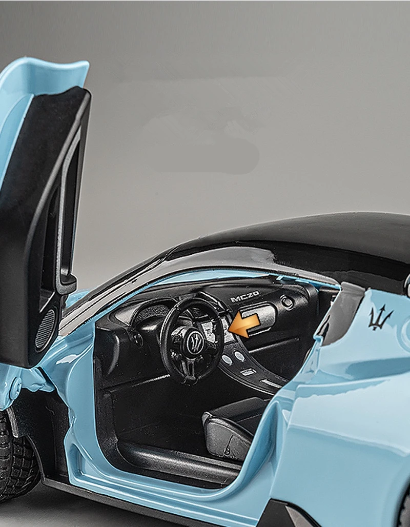 1:22 Maserati MC20 Cabrio Alloy Sports Car Model Diecast Metal