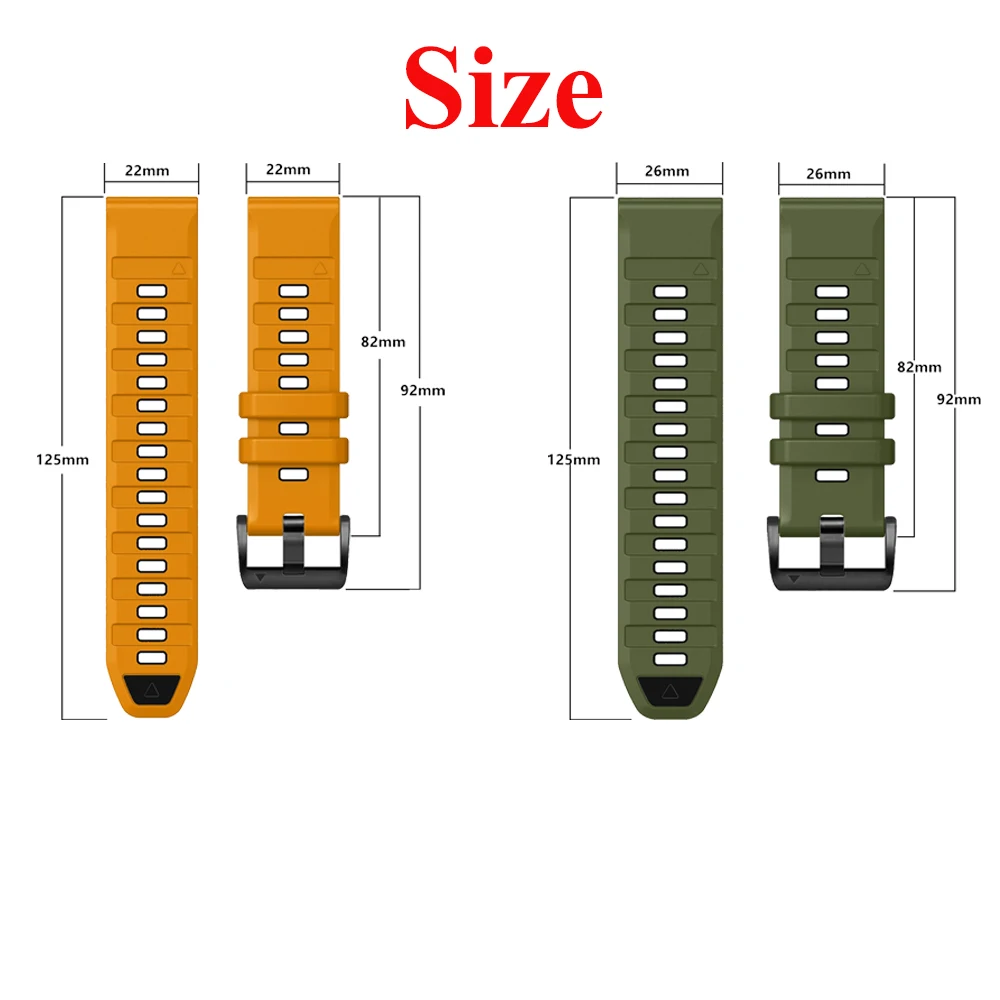 Premium Silicone QuickFit Watch Strap - Versatile and Durable Adjustable Wristband