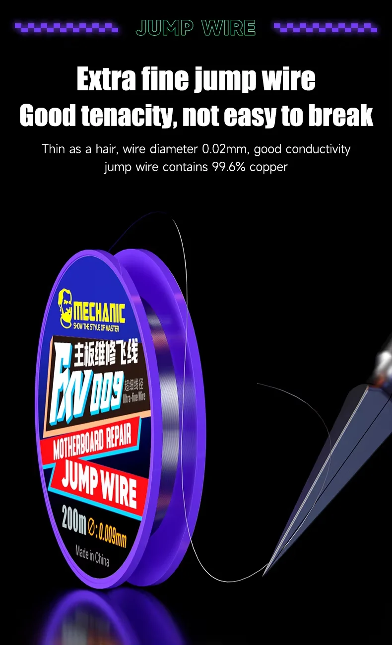 메카닉 FX-9 실버 플라잉 와이어 200mm - 휴대폰 수리용 플라잉 와이어 수리 도구