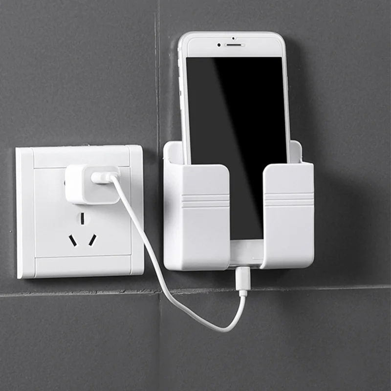 Mobile Phone Charger Rack Wall Mounted Multifunction Bracket
