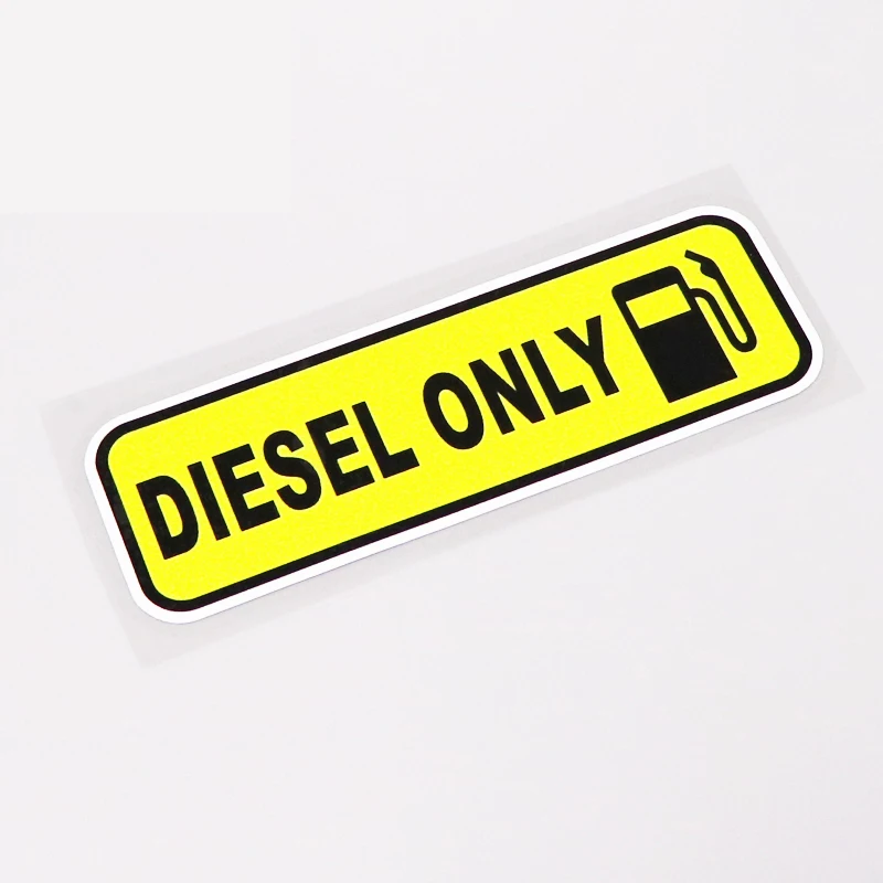 Warning-Car-Sticker-Diesel-Only-Decoration-Waterproof-Cool-PVC-Decal