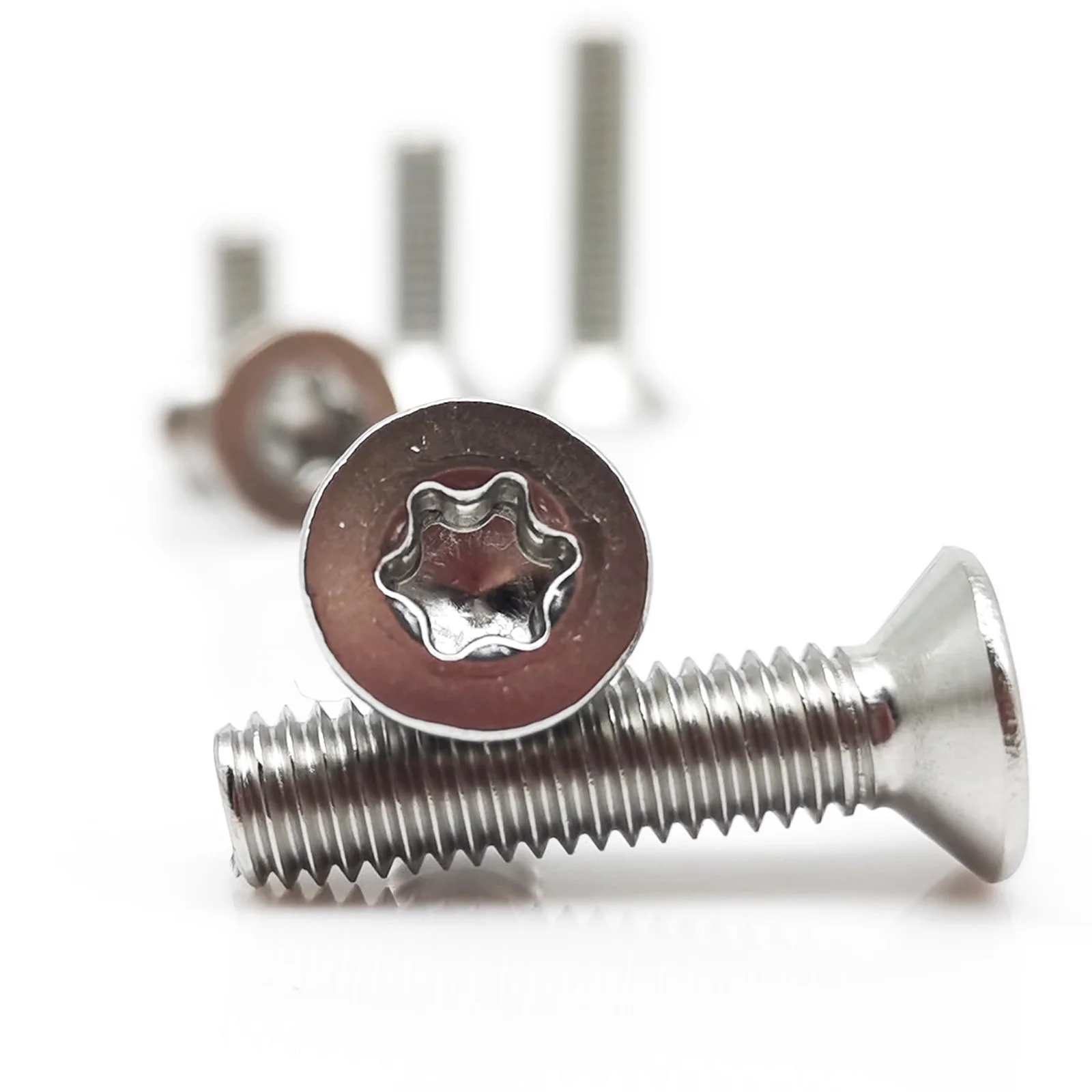 Torx Screw Bolt 10/50pcs M1.4-M6 GB2673 304 A2 Stainless Steel Six Lobe Flat Countersunk Head L = 3-60mm