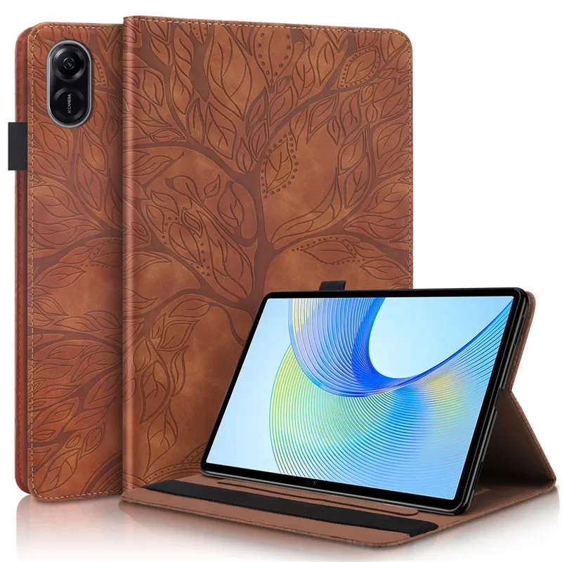 Flip Wallet Stand Case para Honor Pad Tablet Cover em Relevo Árvore x9 115 - Imagem 3