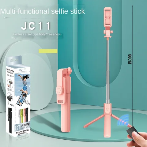 Wireless Selfie Stick Flexible Aluminum Mini Phone stand Bluetooth Tripod with Remote for IPhone Smartphone Selfiestick