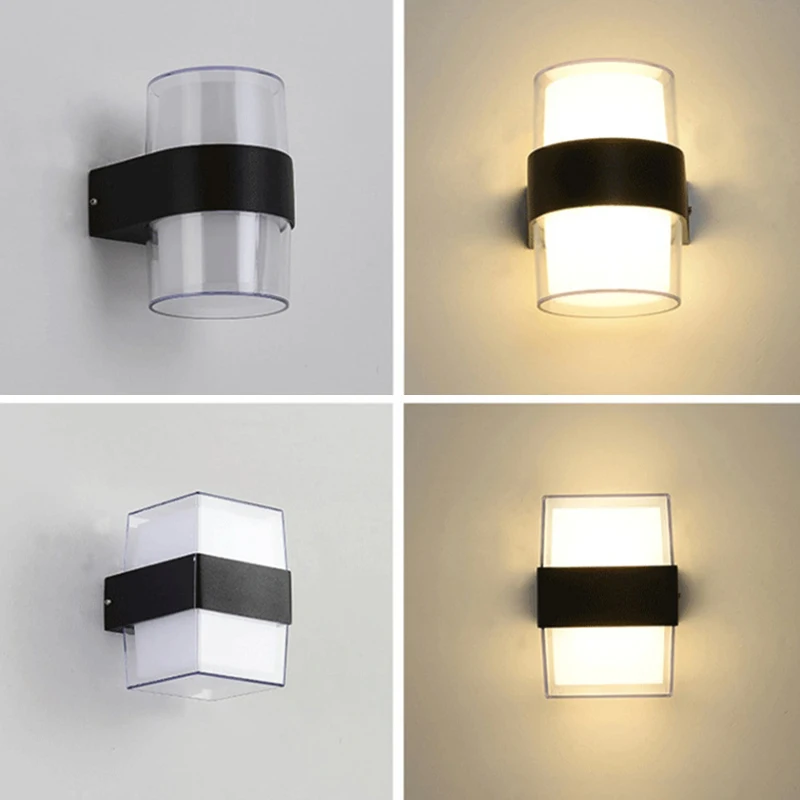 

LED wall lamp modern plastic wall light sconces 10W indoor lighting home decor for living room bedroom kitchen light fixture