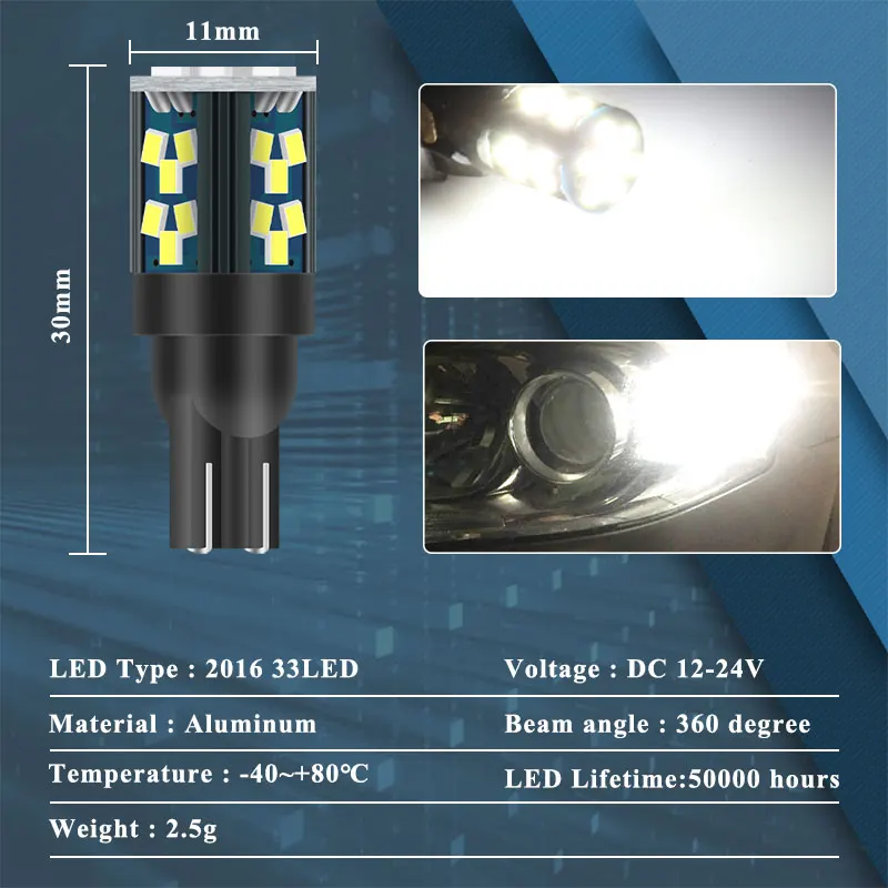 LED ڵ  ׸  168 194, ſ  ڵ ׸ ,  ġ   , 24V, T10 W5W, 1 