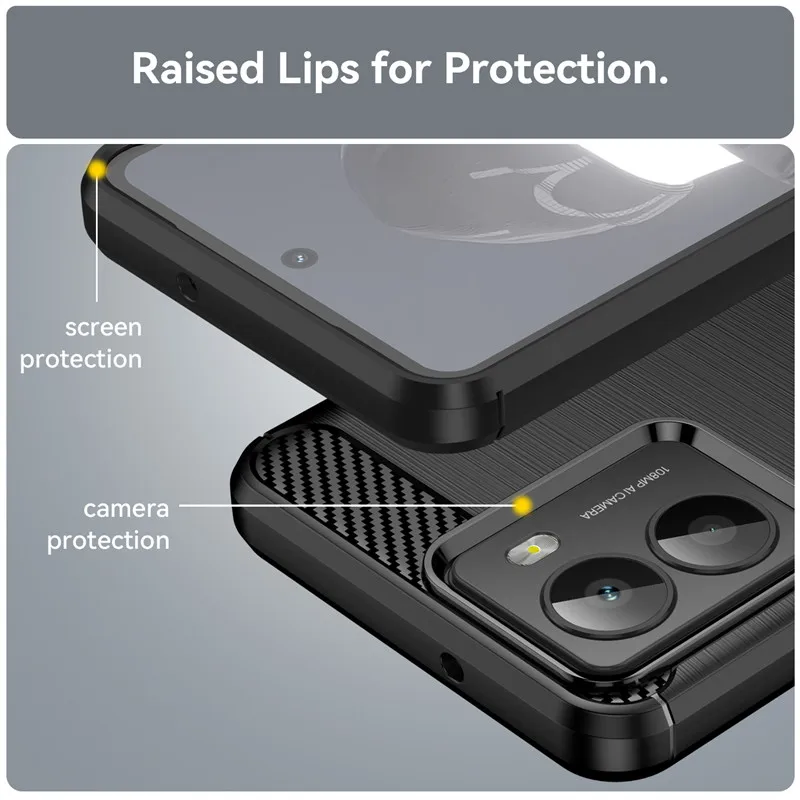 HMD Fusion Shockproof Brushed Anti-Slip TPU Silicone Phone Case