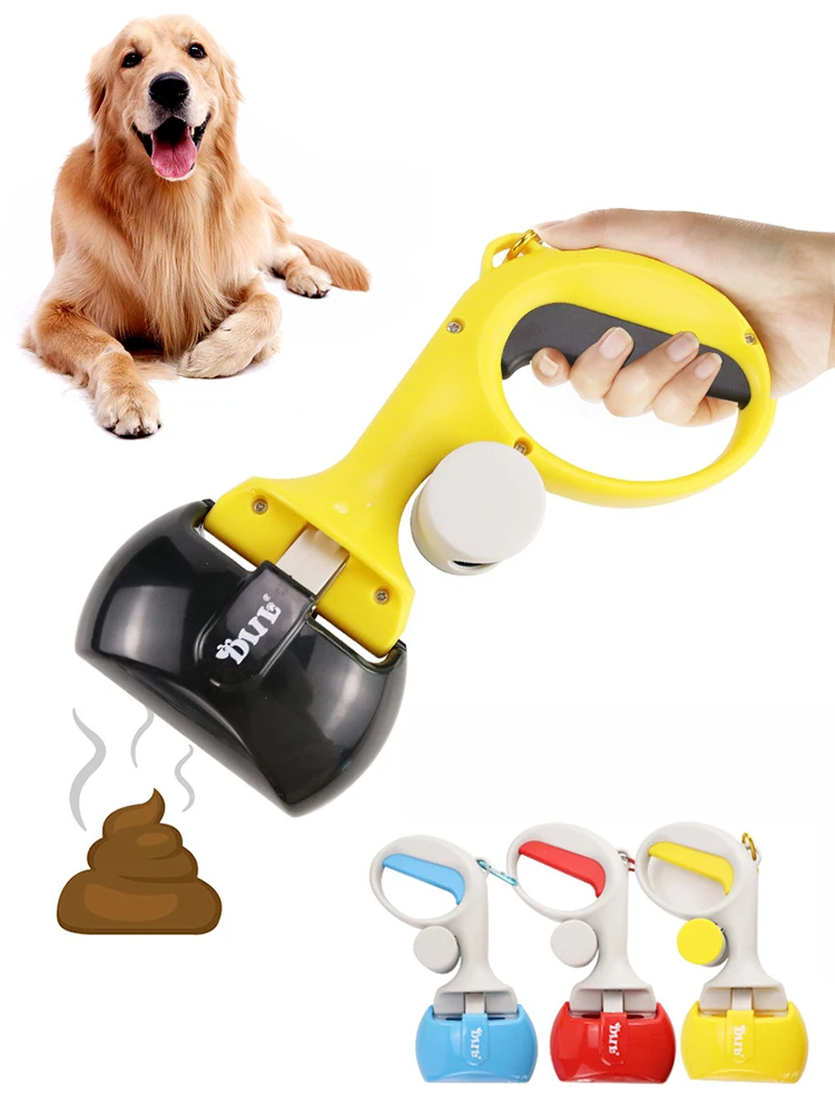 애완 동물 변기 Scooper Dogs 야외 배설물 클리너 1 롤 가방 포함 애완 동물 배설물 클리너 피커 개 강아지를 위한 청소 도구