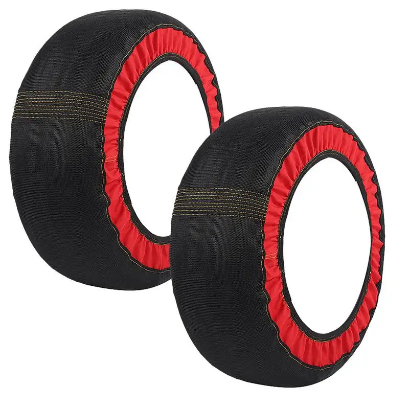 Snow Socks For Car 2X Traction Car Device Tire Chains Socks Grip Alternative For Tire Snow Chain SUVs Auto Suvs