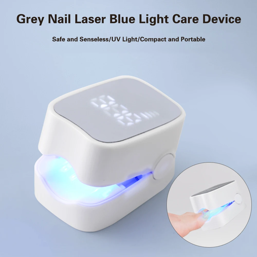 Nail Fungus Remover JUSTLANG Rechargeable Fungus Grey Nail Treatment Device Portable Onychomycosis Treatment Laser Therapy Relieve Ingrown Foot Care