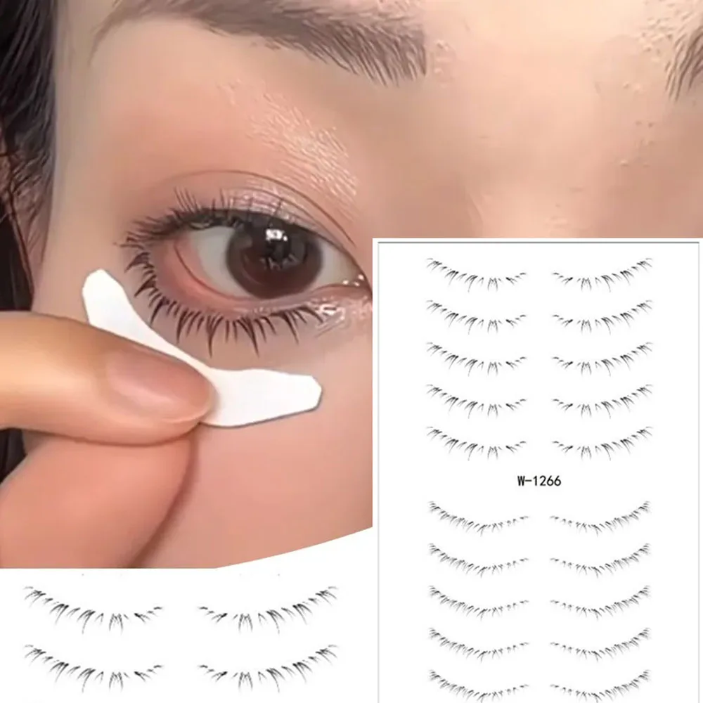 

Временная татуировка Нижняя ресница, Реалистичная, натуральная, водонепроницаемая, одноразовая, большая, средство для макияжа глаз