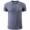 Men Quick Dry Shirts O Neck Fashion Print Nylon Fitness Training Breathable Short Sleeves Summer Running Causal Workout Tees 3
