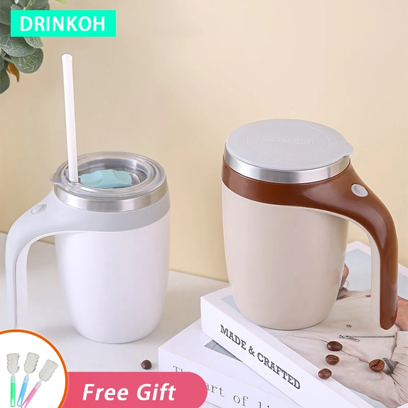 

Double Cover Milk Blender Water Bottle Self Stirring Magnetic Mug Coffee Automatic Mixing Cup Smart Rotating Thermal Tumbler