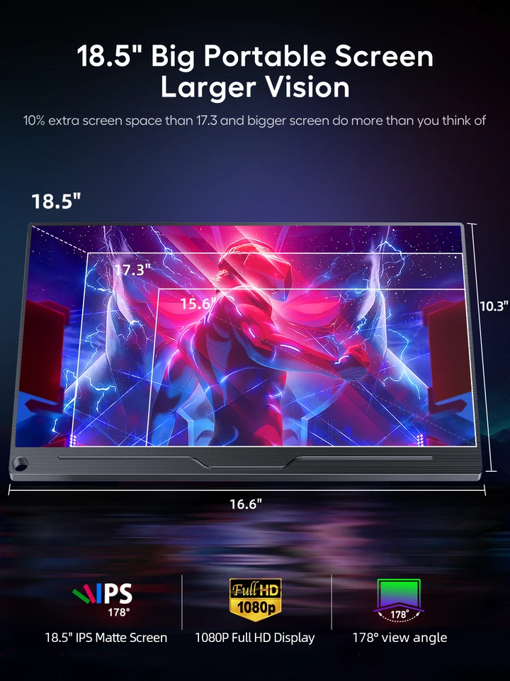 モバイルモニター 18.5インチ ゲーム120Hz FHD usbC接続 41hrObWn9hL.jpg